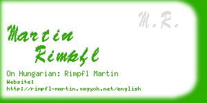 martin rimpfl business card